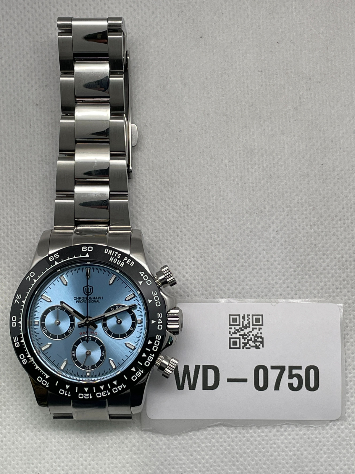 US Pre-Owned Watchdives WD16500 38mm VK63 Chronograph Watch V2