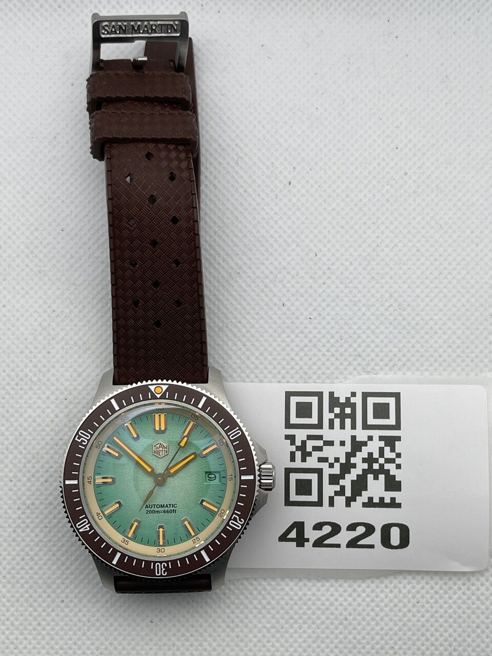 US Pre-Owned San Martin 2025 Upgraded 40mm Diver Watch SN0118G-B