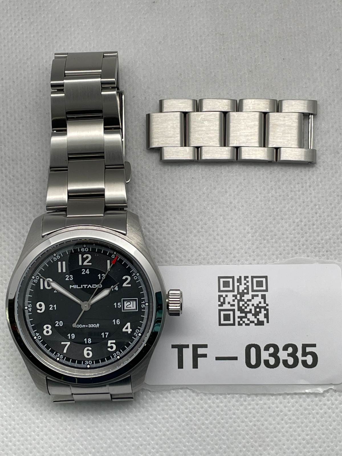 US Pre-Owned Militado ML08 38mm Field Watch – VH31 / Ronda 515