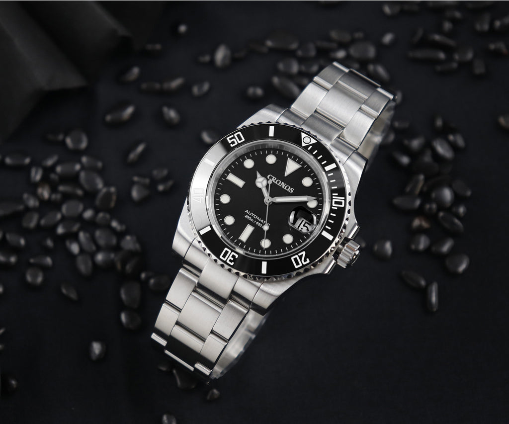 US Pre-Owned Cronos 2.5x Water Ghost PT5000 Dive Watch L6005