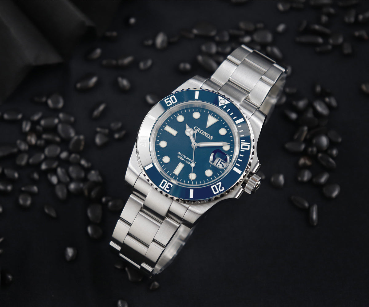 US Pre-Owned Cronos 2.5x Water Ghost PT5000 Dive Watch L6005