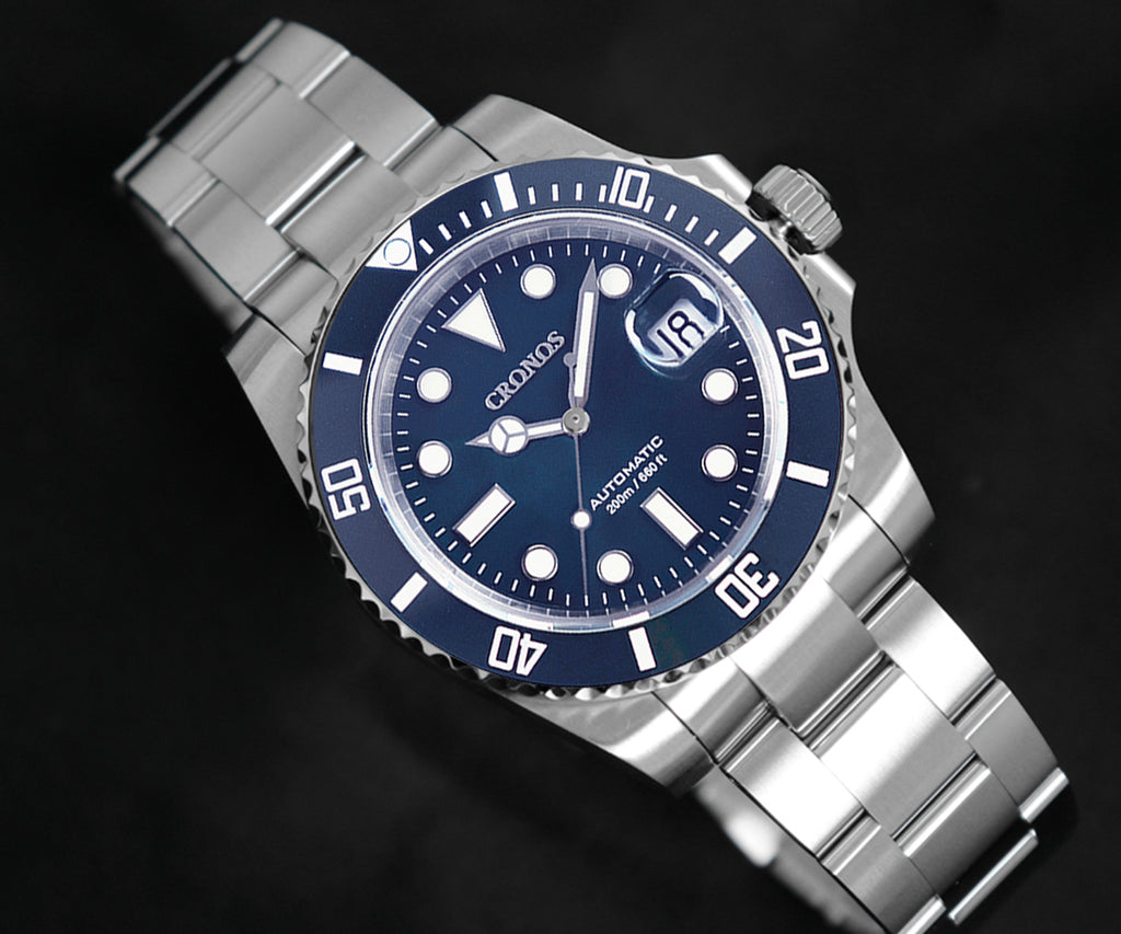 US Pre-Owned Cronos 2.5x Water Ghost PT5000 Dive Watch L6005