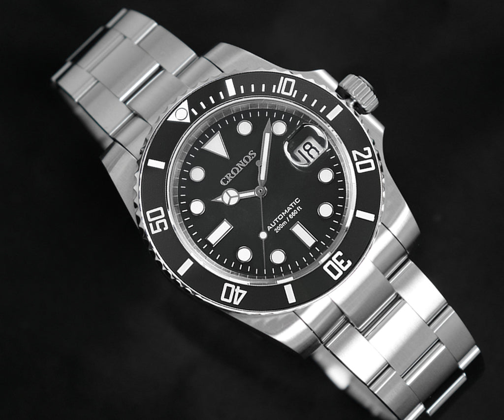 US Pre-Owned Cronos 2.5x Water Ghost PT5000 Dive Watch L6005