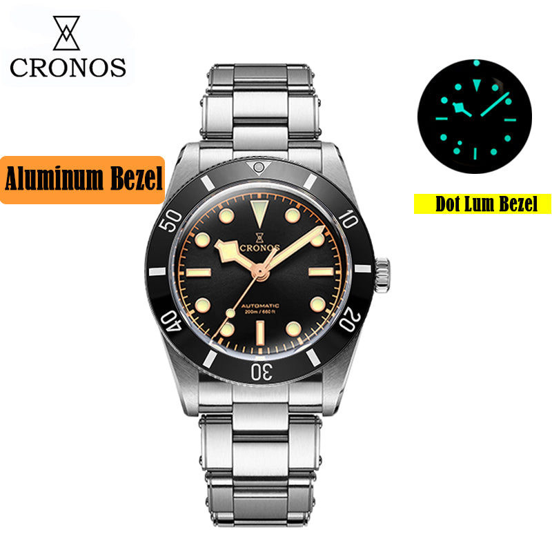 US Pre-Owned Cronos 37mm PT5000 Vintage Diver Watch L6033