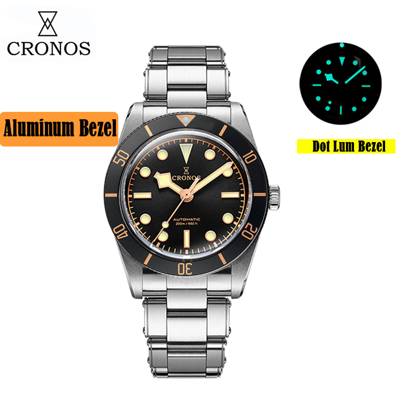 US Pre-Owned Cronos 37mm PT5000 Vintage Diver Watch L6033