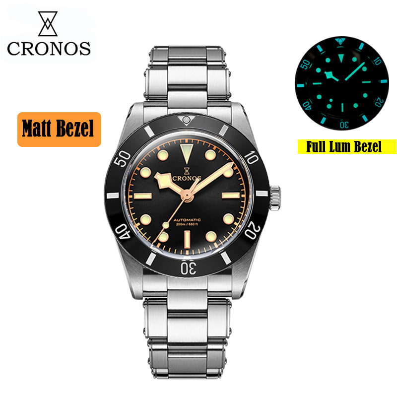 US Pre-Owned Cronos 37mm PT5000 Vintage Diver Watch L6033