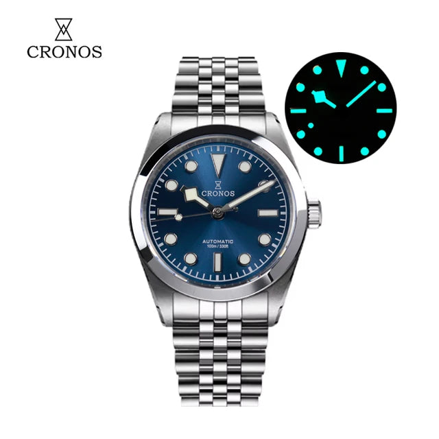 US Pre-Owned Cronos L6036 36mm PT5000 Snowflake Automatic Watch