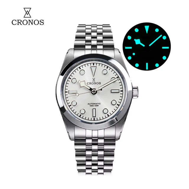 US Pre-Owned Cronos L6036 36mm PT5000 Snowflake Automatic Watch