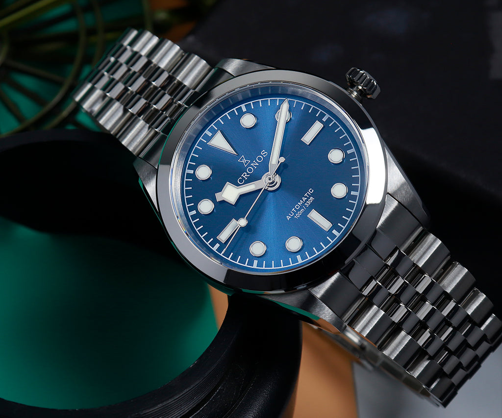 US Pre-Owned Cronos L6036 36mm PT5000 Snowflake Automatic Watch