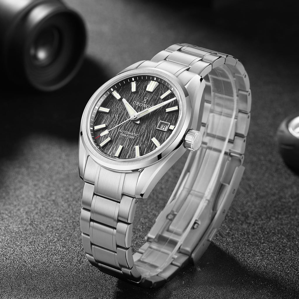 US Pre-Owned Cronos 39mm PT5000 Automatic Watch L6037