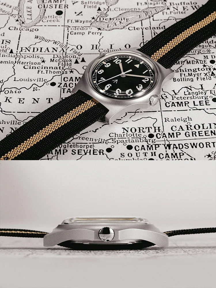 EU Pre-Owned Rdunae RA01 G10 Retro Military Field Quartz Watch