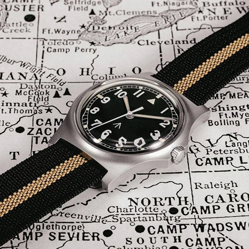 EU Pre-Owned Rdunae RA01 G10 Retro Military Field Quartz Watch