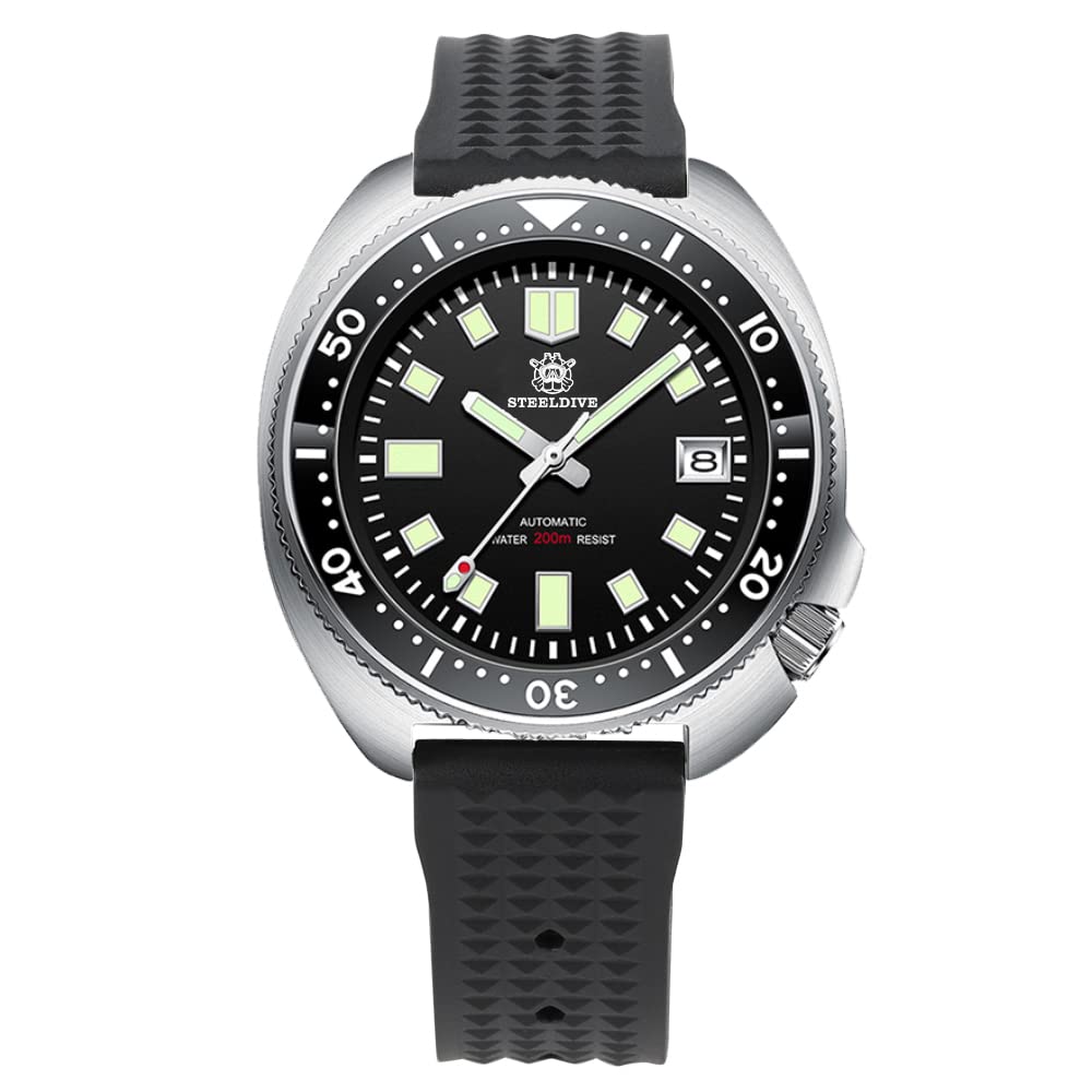 EU Pre-Owned Steeldive SD1970 6105 Turtle Diver Watch