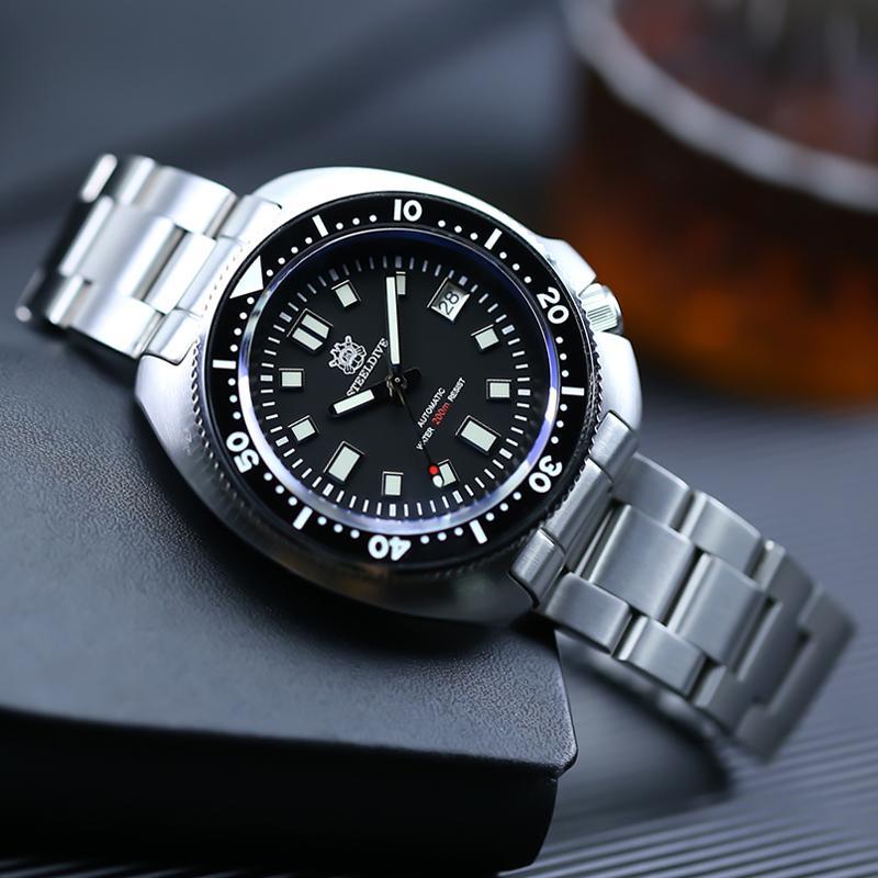 EU Pre-Owned Steeldive SD1970 6105 Turtle Diver Watch