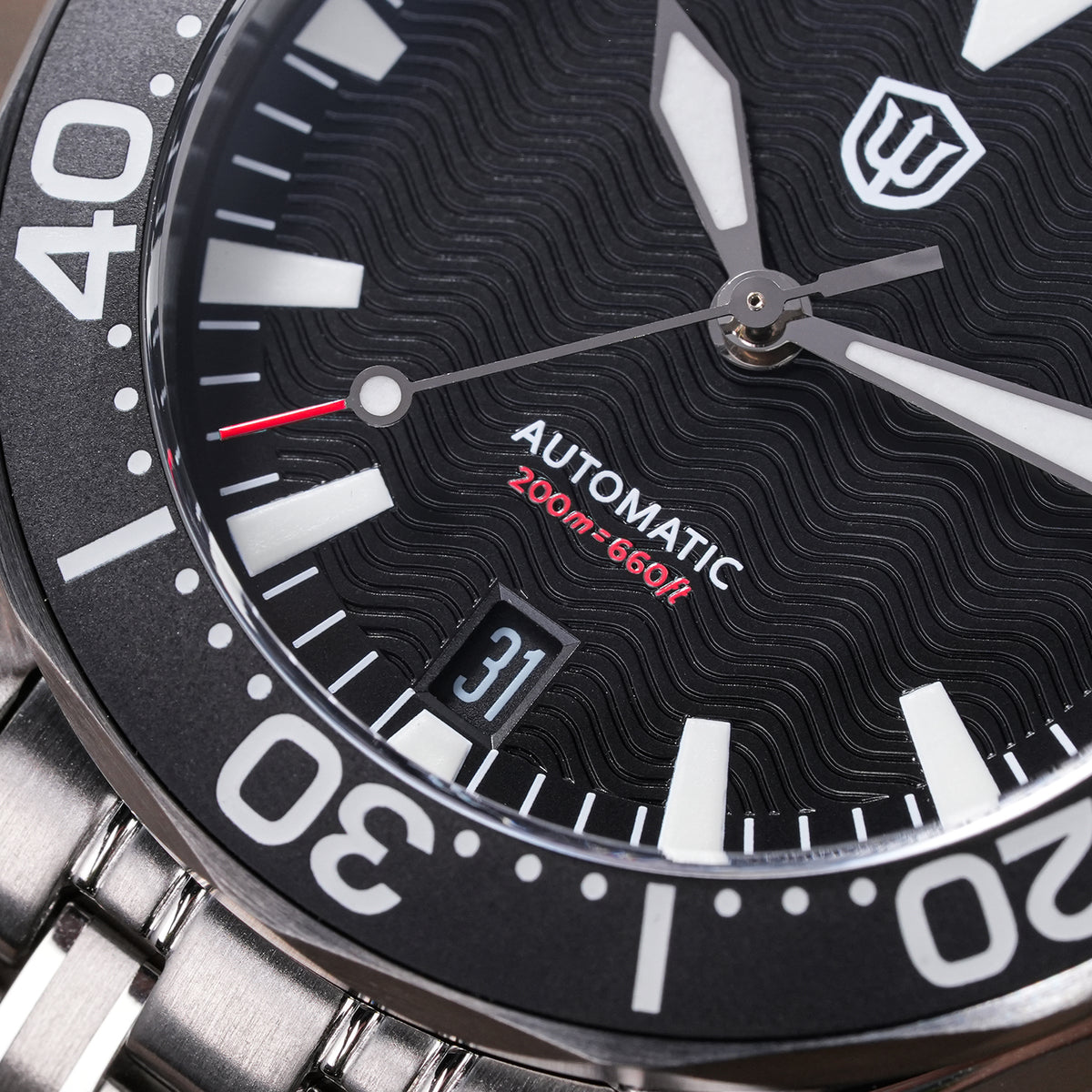 US Pre-Owned Watchdives WD007ST 39mm NTTD Dive Watch