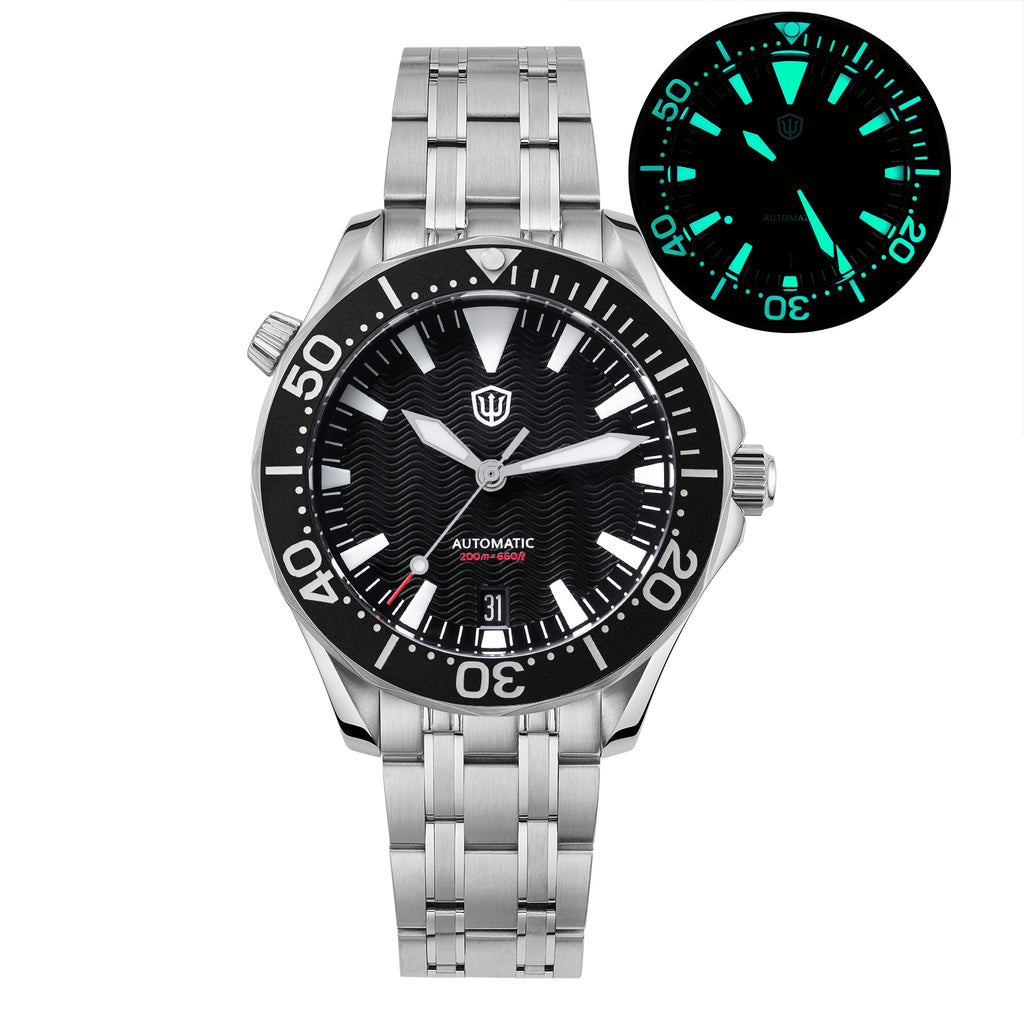 US Pre-Owned Watchdives WD007ST 39mm NTTD Dive Watch