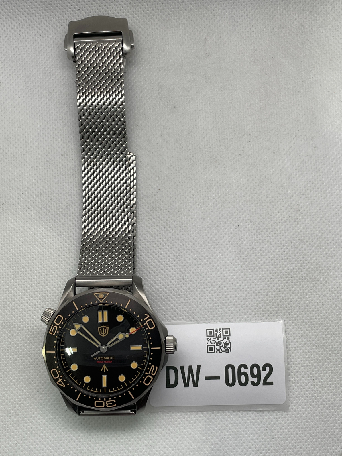 US Pre-Owned Watchdives WD007 V4 PT5000 42mm Titanium NTTD Dive Watch