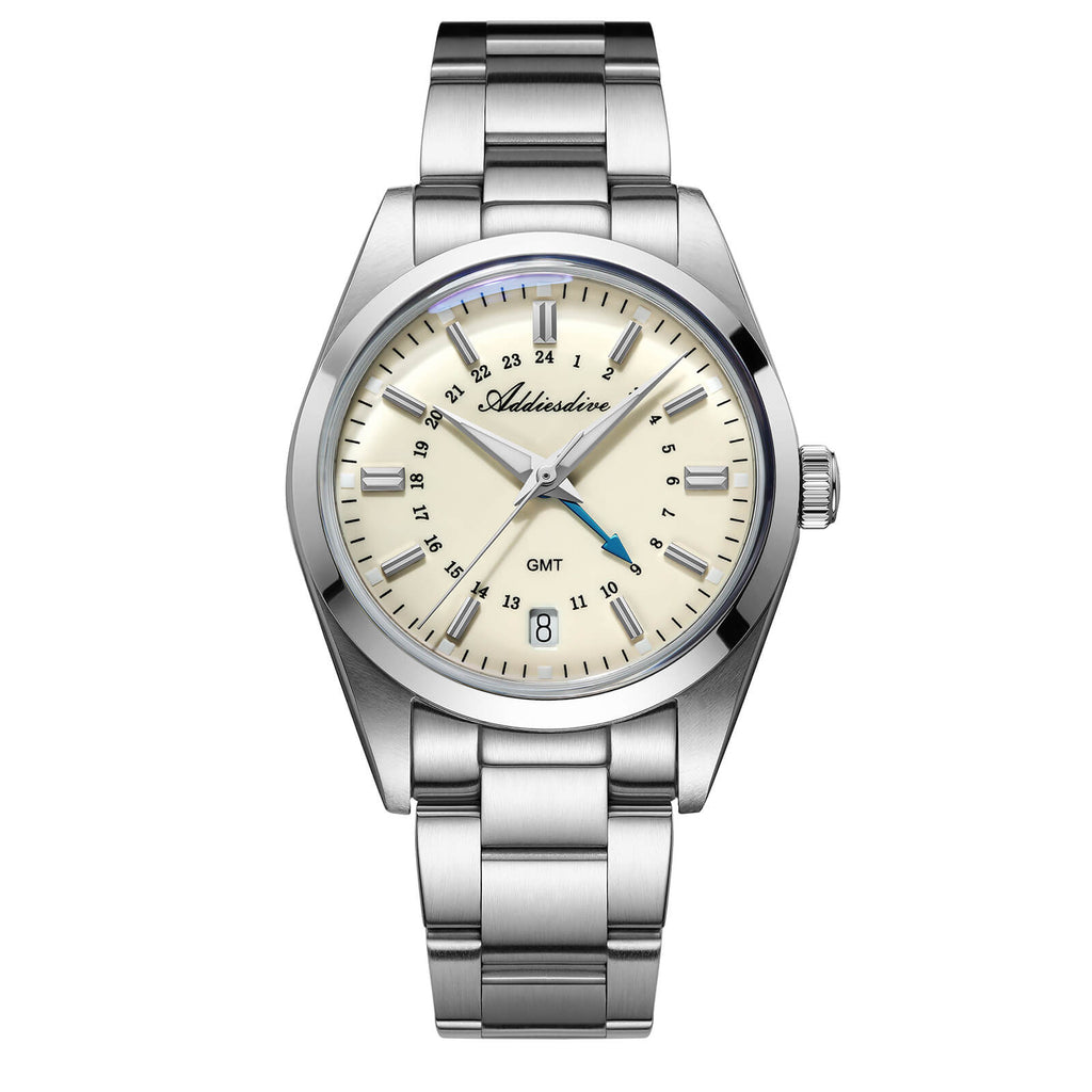 EU Pre-Owned Addiesdive Elegance Collection GMT Quartz Watch AD2065