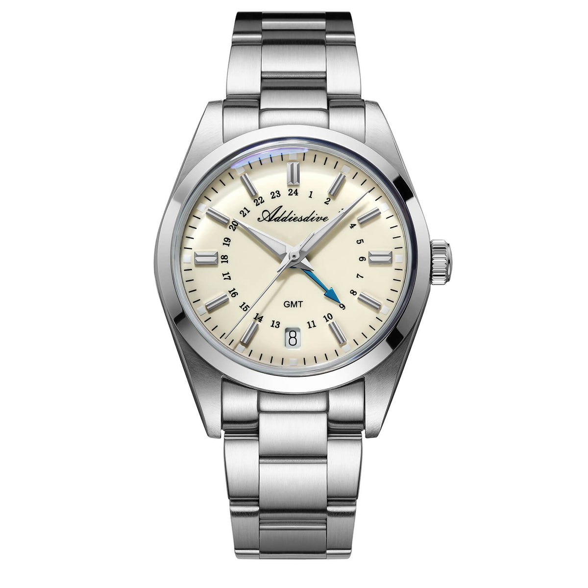 EU Pre-Owned Addiesdive Elegance Collection GMT Quartz Watch AD2065