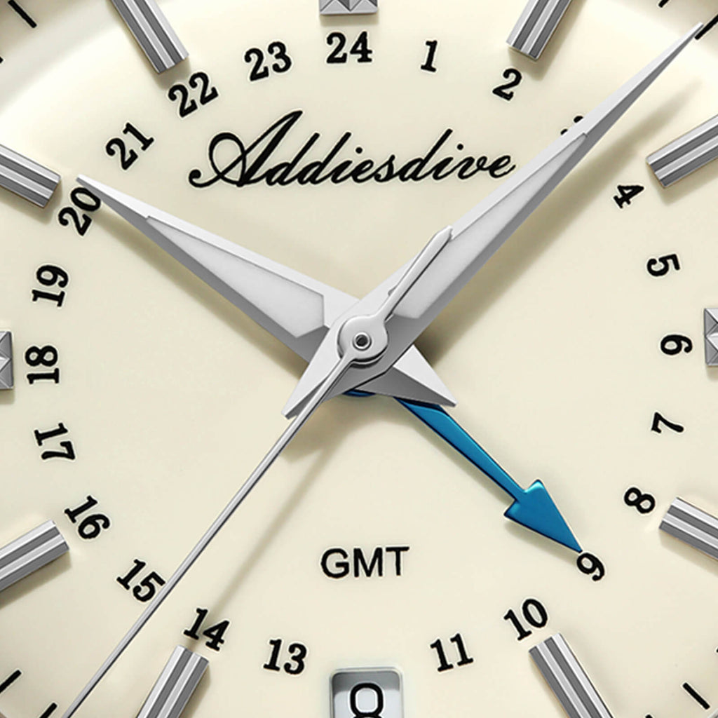 EU Pre-Owned Addiesdive Elegance Collection GMT Quartz Watch AD2065