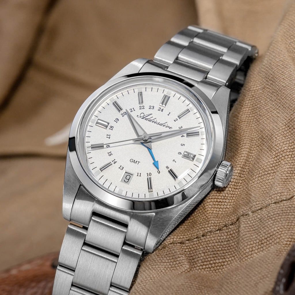 EU Pre-Owned Addiesdive Elegance Collection GMT Quartz Watch AD2065