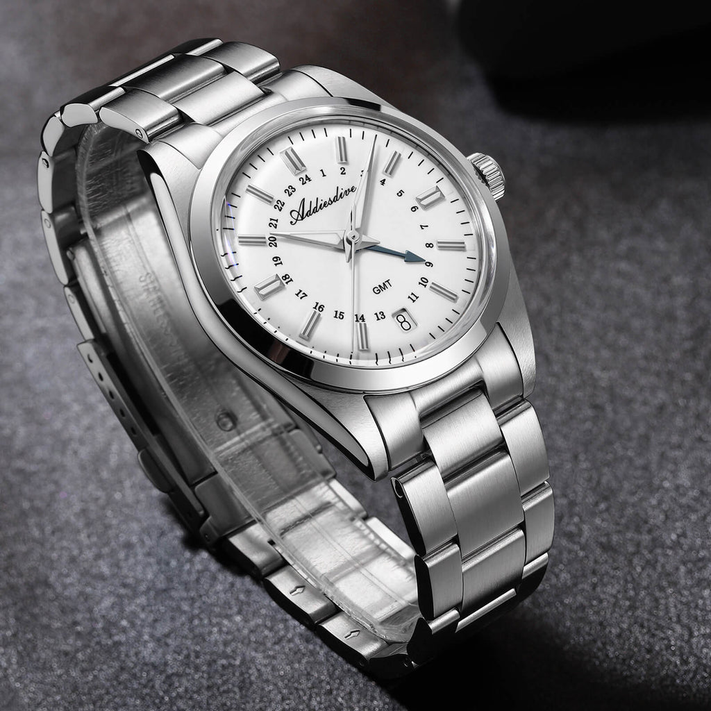 EU Pre-Owned Addiesdive Elegance Collection GMT Quartz Watch AD2065
