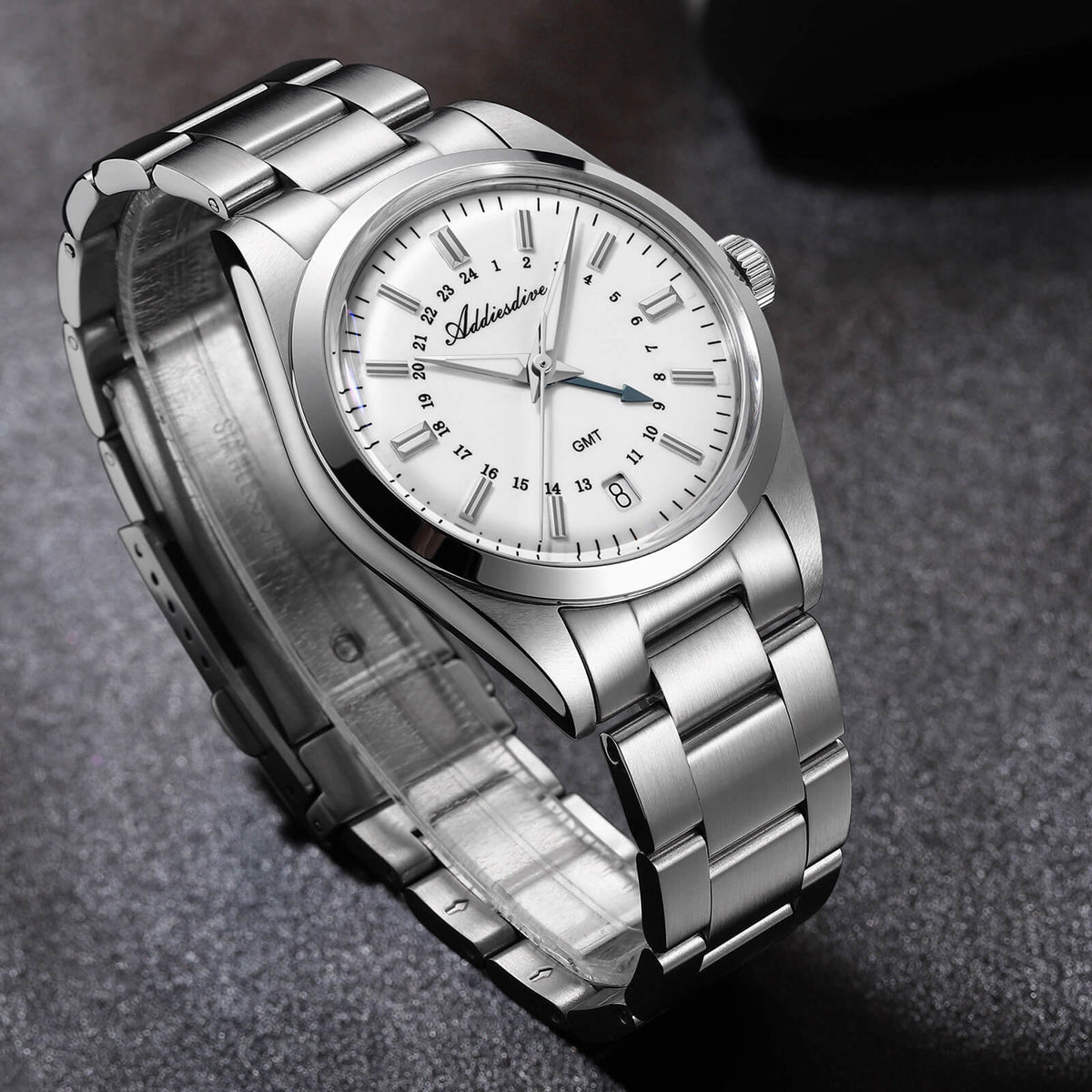 EU Pre-Owned Addiesdive Elegance Collection GMT Quartz Watch AD2065