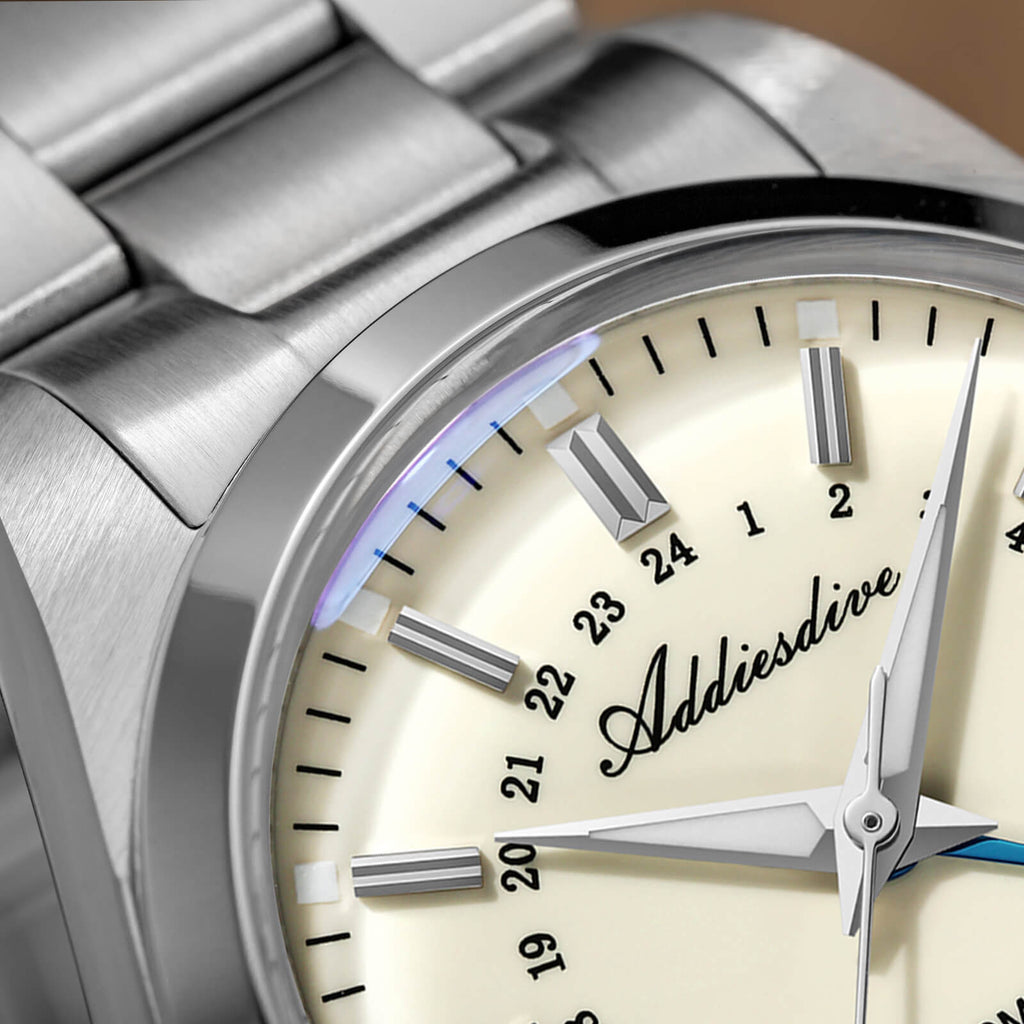 EU Pre-Owned Addiesdive Elegance Collection GMT Quartz Watch AD2065
