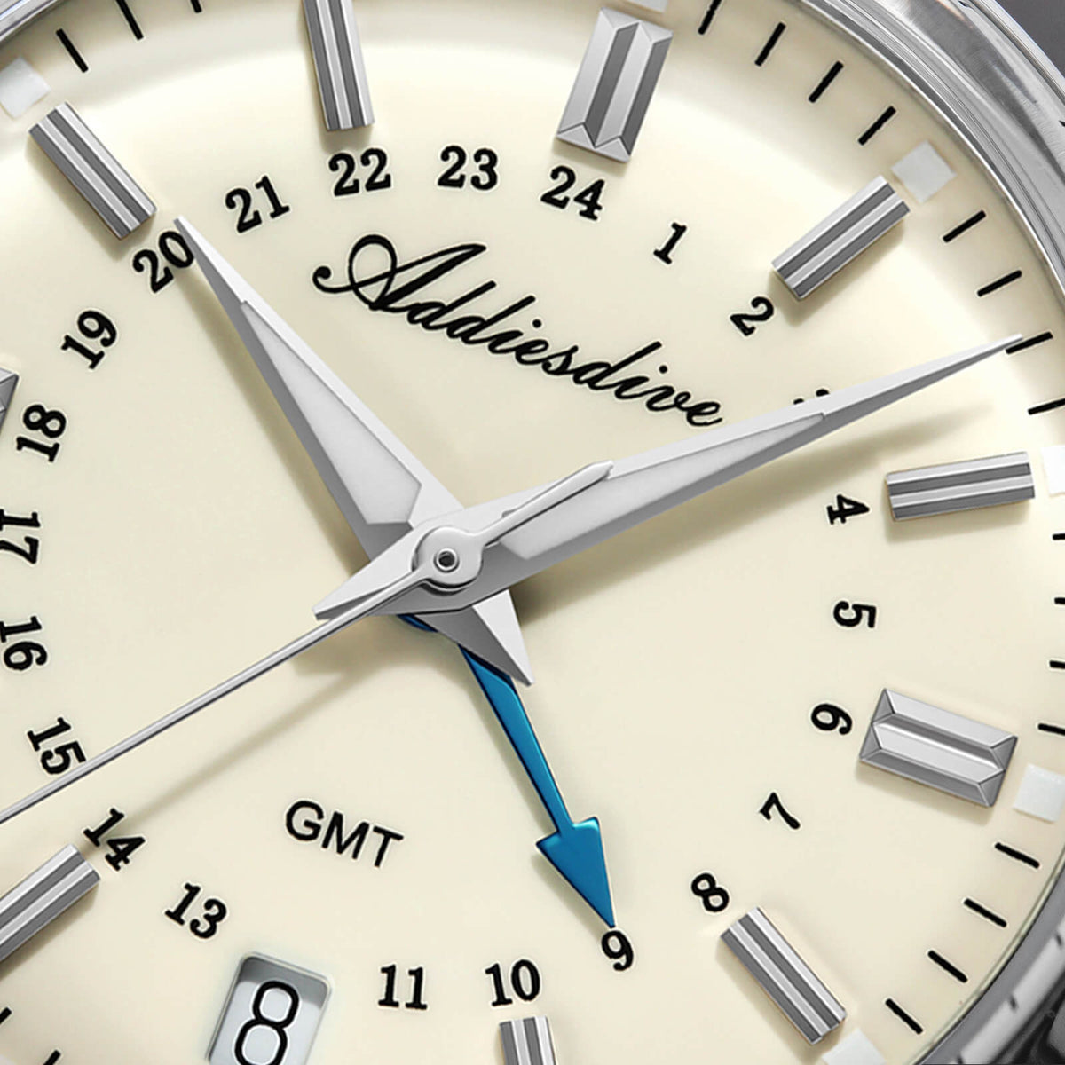 EU Pre-Owned Addiesdive Elegance Collection GMT Quartz Watch AD2065