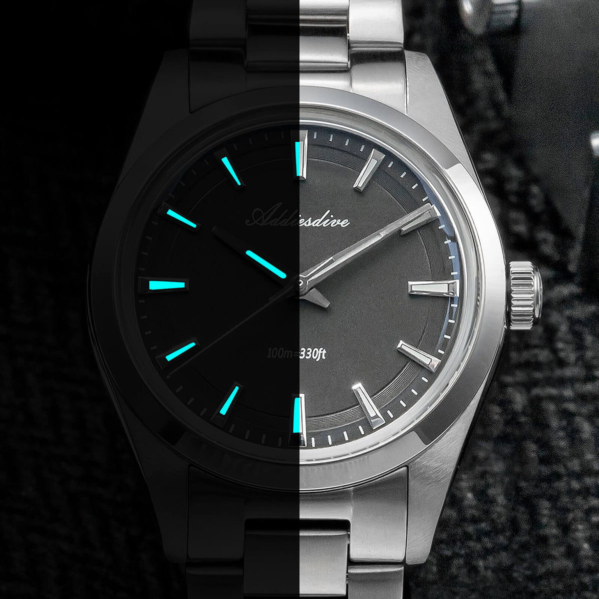 US Pre-Owned Addiesdive 36mm VH31 Quartz Watch AD2066