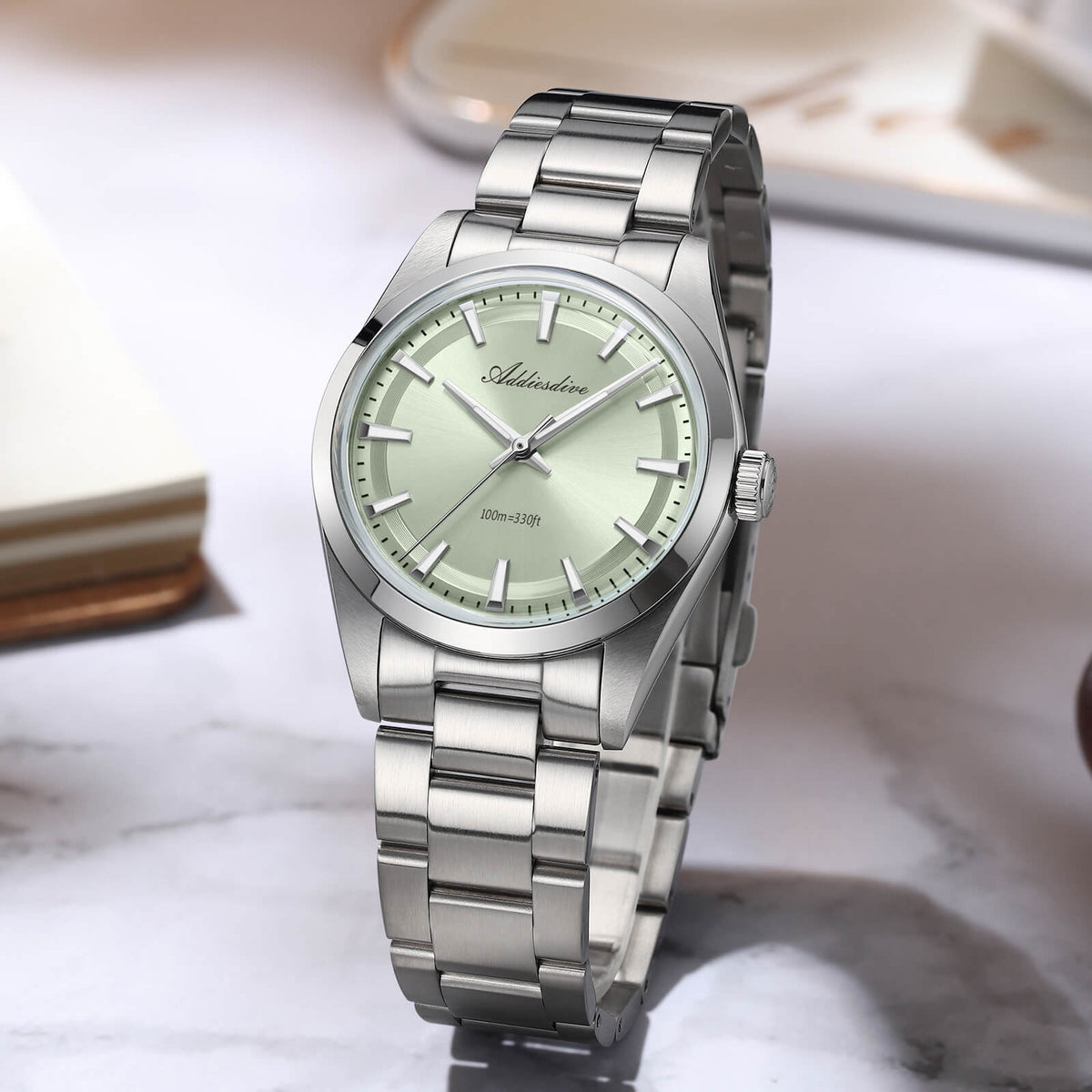 US Pre-Owned Addiesdive 36mm VH31 Quartz Watch AD2066