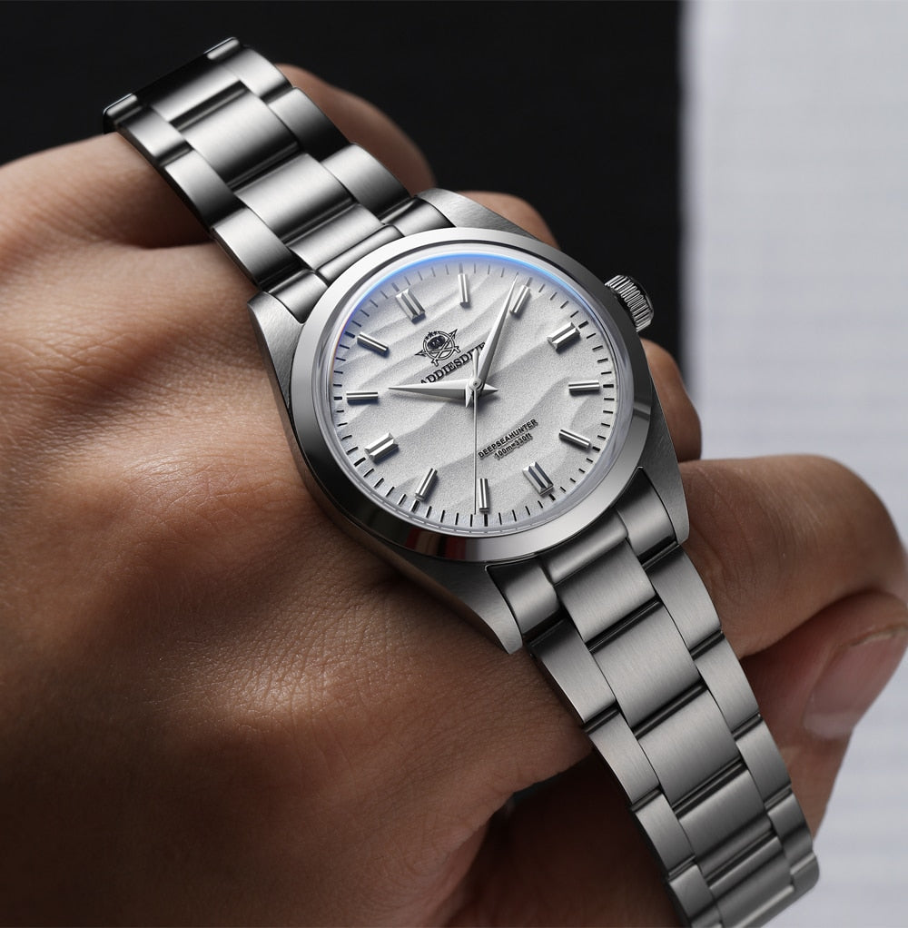 US Pre-Owned Addiesdive 36mm Sand Dial Quartz Watch AD2030