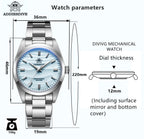 US Pre-Owned Addiesdive 36mm Sand Dial Quartz Watch AD2030