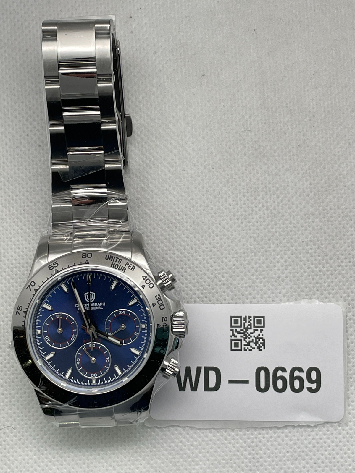 US Pre-Owned Watchdives WD16500 38mm VK63 Chronograph Watch V2