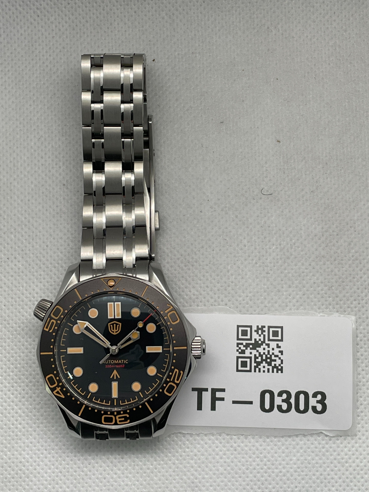 US Pre-Owned Watchdives WD007ST 39mm NTTD Dive Watch