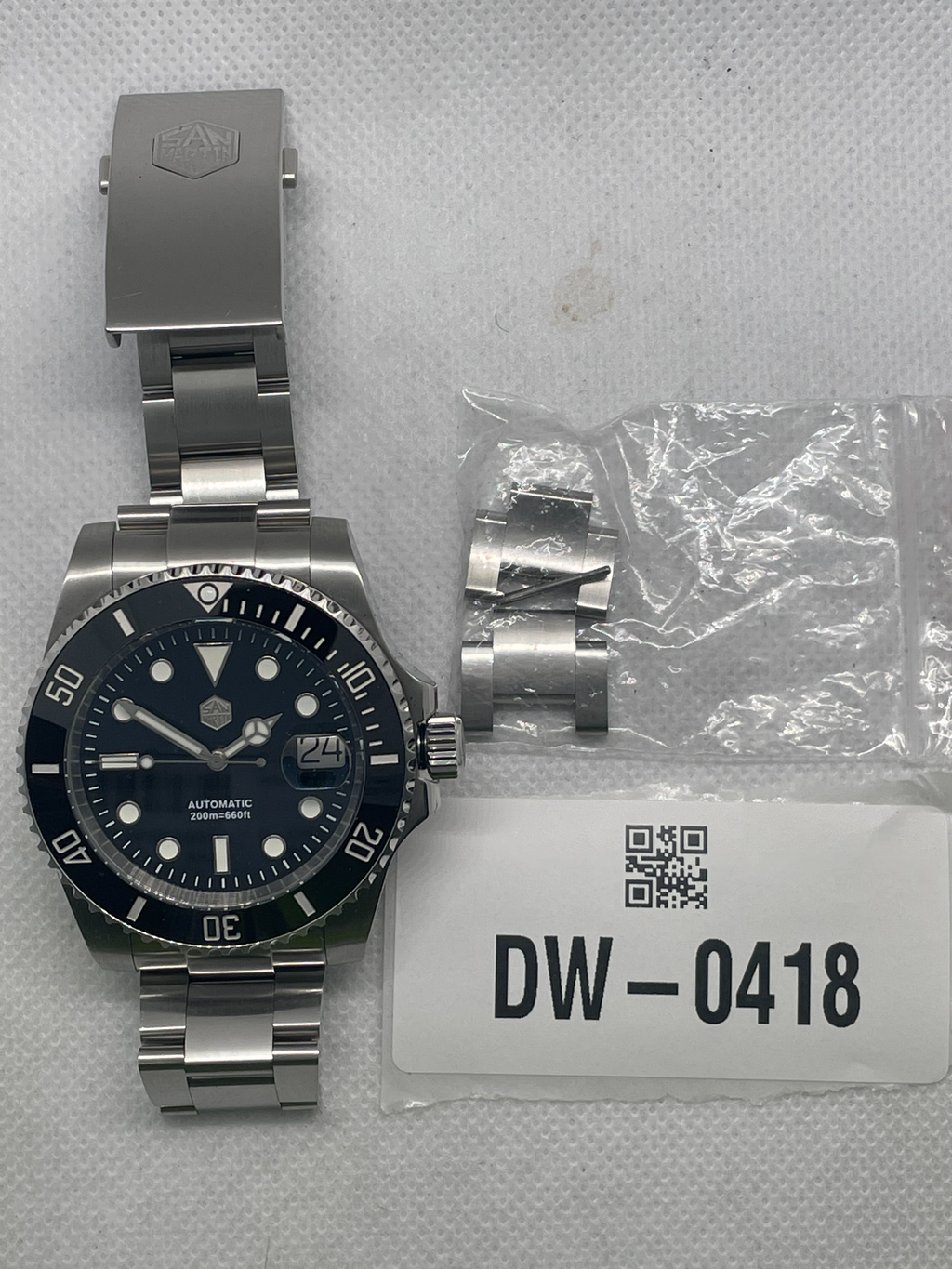 US Pre-Owned San Martin Upgraded ST2130 Sub Diver Men SN0017G-E