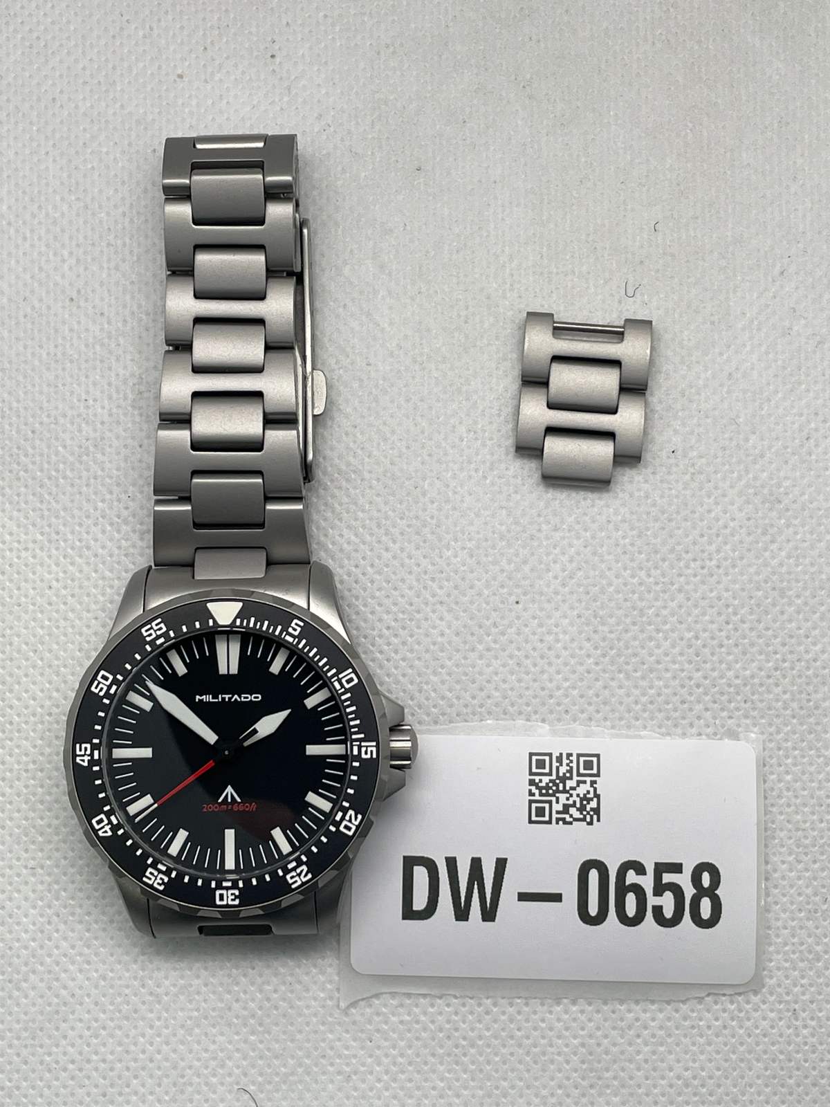 US Pre-Owned Militado ML16 39mm Sapphire Quartz Field Diver Watch