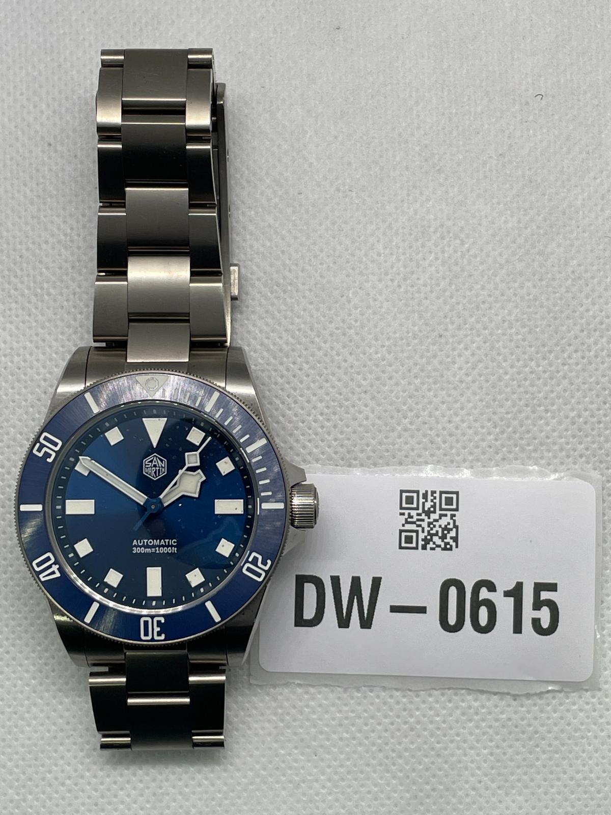 US Pre-Owned Watchdives x San Martin ST2130 Titanium 39mm Dive Watch SN0121TE
