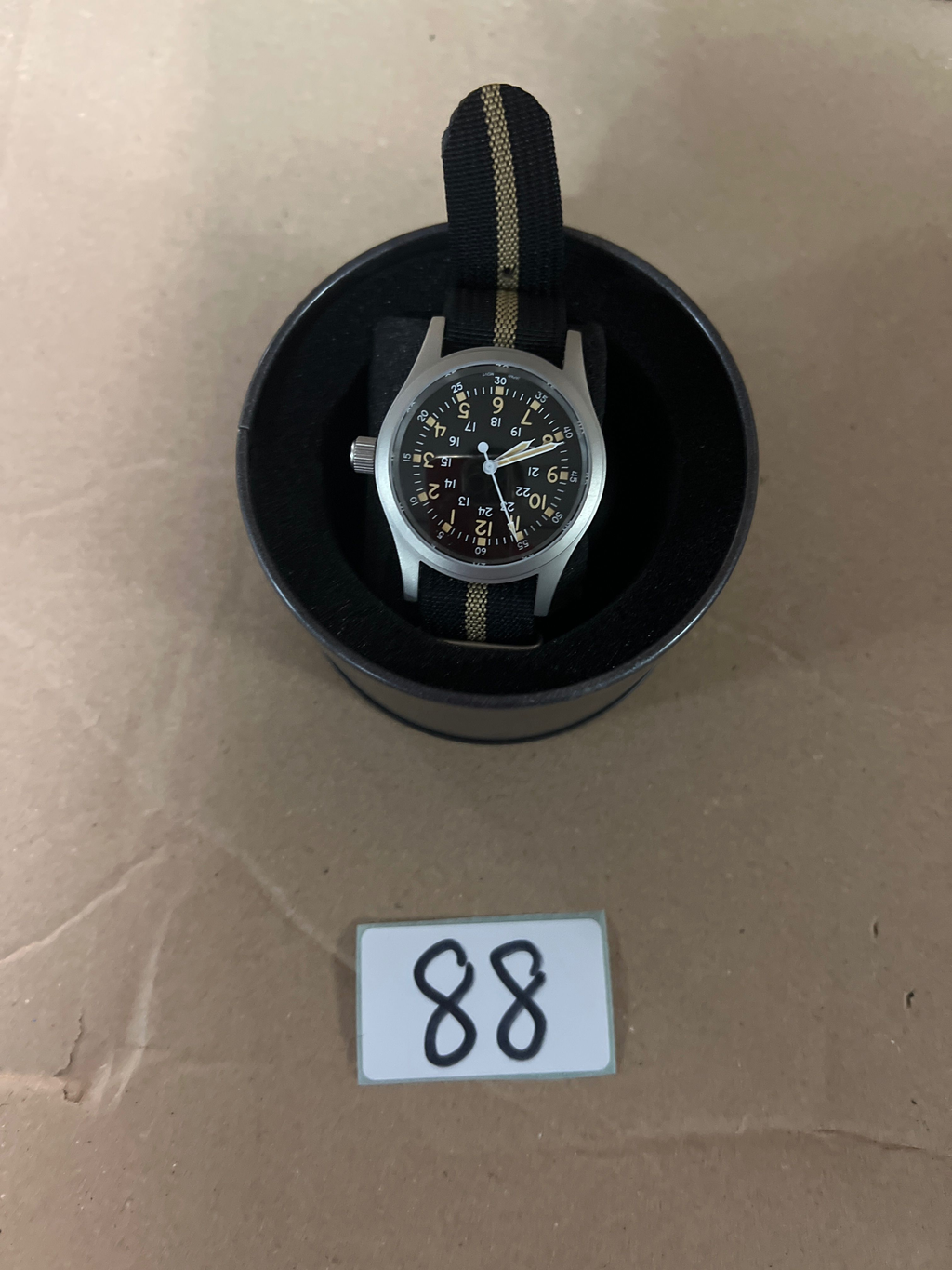 EU Pre-Owned Militado Sapphire Crystal 38mm Field Watch ML05