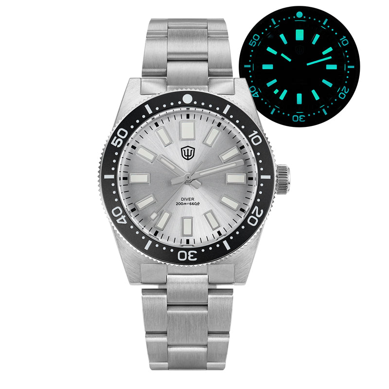 US Pre-Owned Watchdives WD1965 38mm VH31 62MAS Dive Watch
