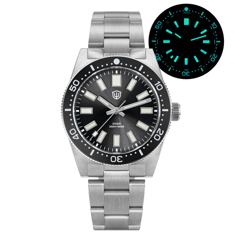 US Pre-Owned Watchdives WD1965 38mm VH31 62MAS Dive Watch