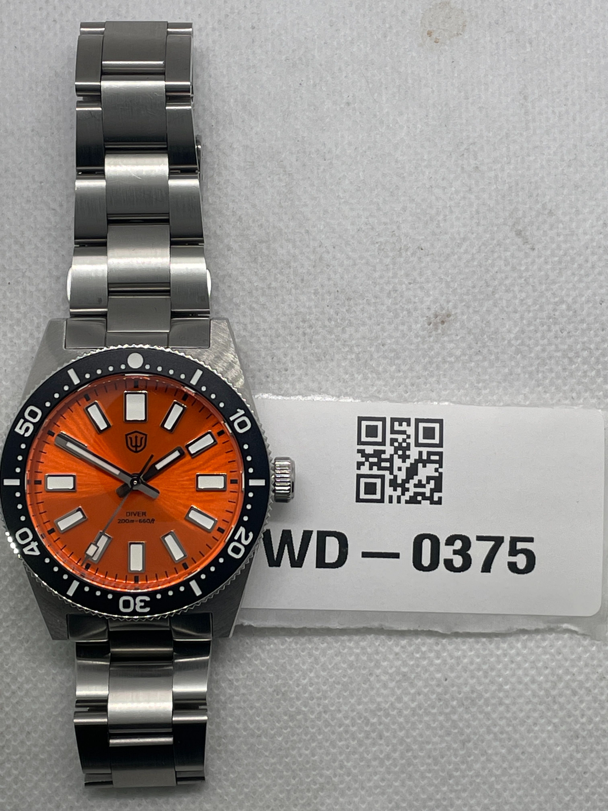 US Pre-Owned Watchdives WD1965 38mm VH31 62MAS Dive Watch