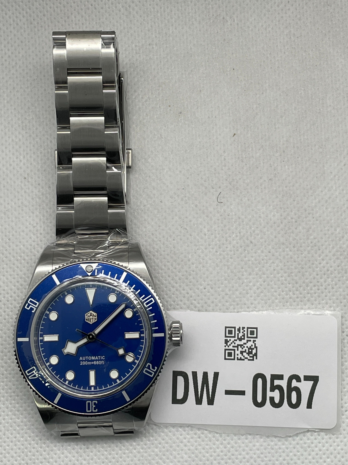 US Pre-Owned San Martin 40mm BB58 NH35 Automatic Watch SN008G-D
