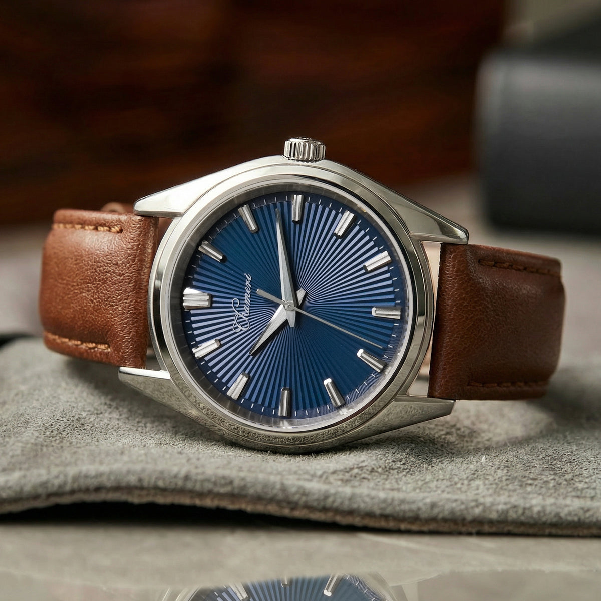 US Pre-Owned Chameri 40mm VH31 Quartz Sweep Second Watch GS05