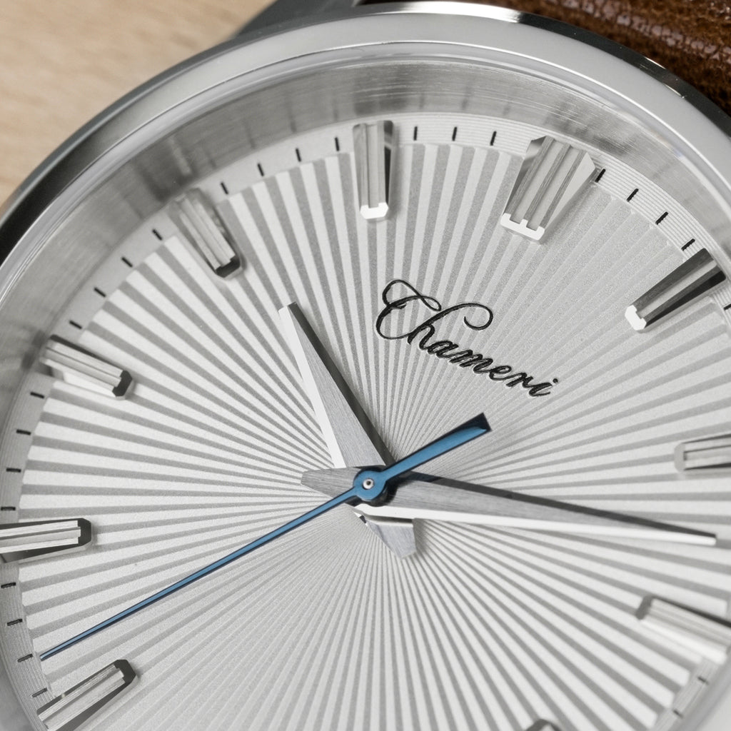 US Pre-Owned Chameri 40mm VH31 Quartz Sweep Second Watch GS05