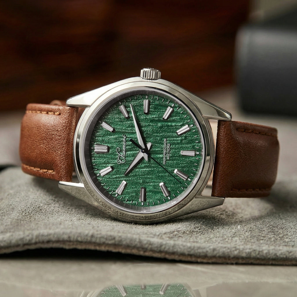 US Pre-Owned Chameri 40mm VH31 Quartz Sweep Second Watch GS05