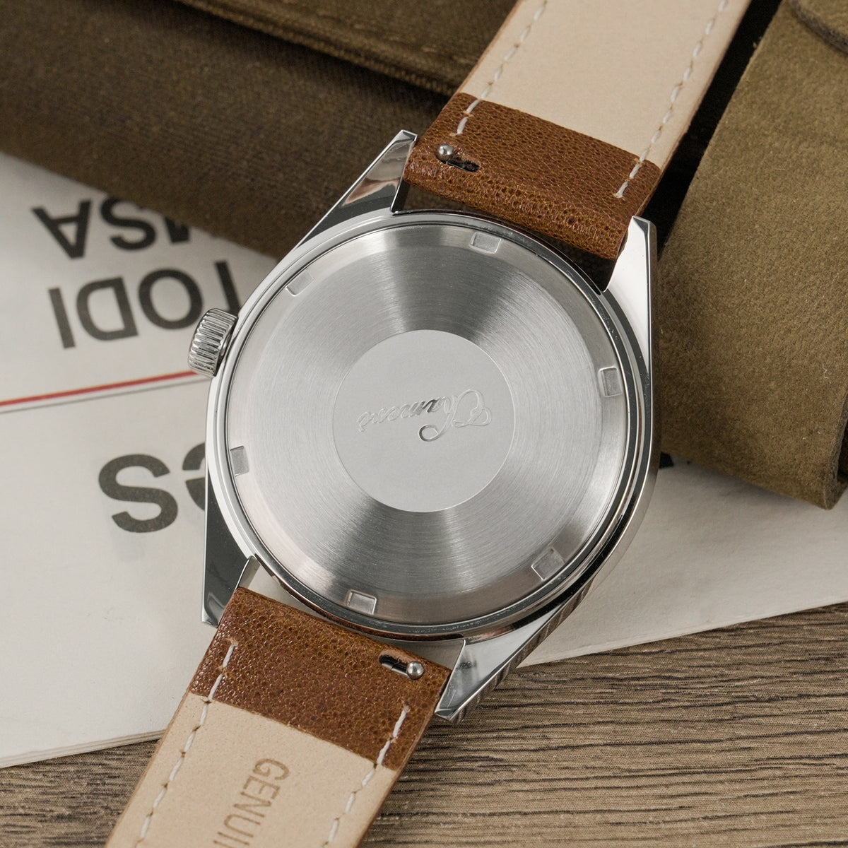 US Pre-Owned Chameri 40mm VH31 Quartz Sweep Second Watch GS05