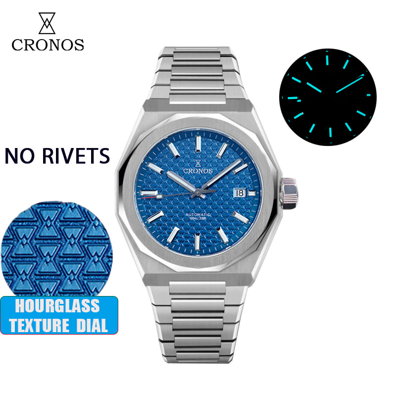 US Pre-Owned Cronos 39mm Skyline PT5000 Men Watch L6028 V2