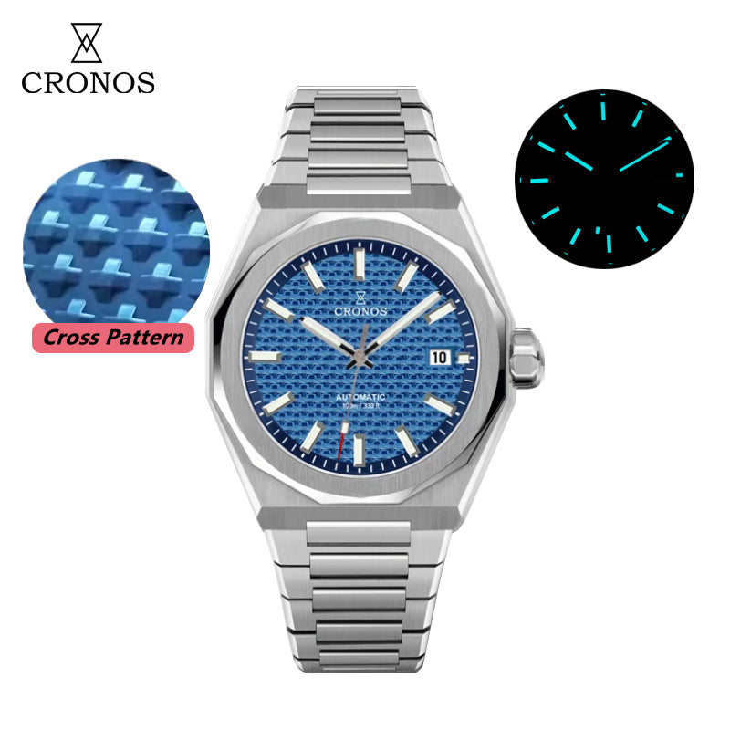 US Pre-Owned Cronos 39mm Skyline PT5000 Men Watch L6028 V2
