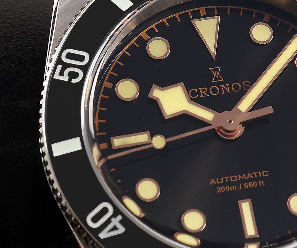 US Pre-Owned Cronos 37mm PT5000 Vintage Diver Watch L6033